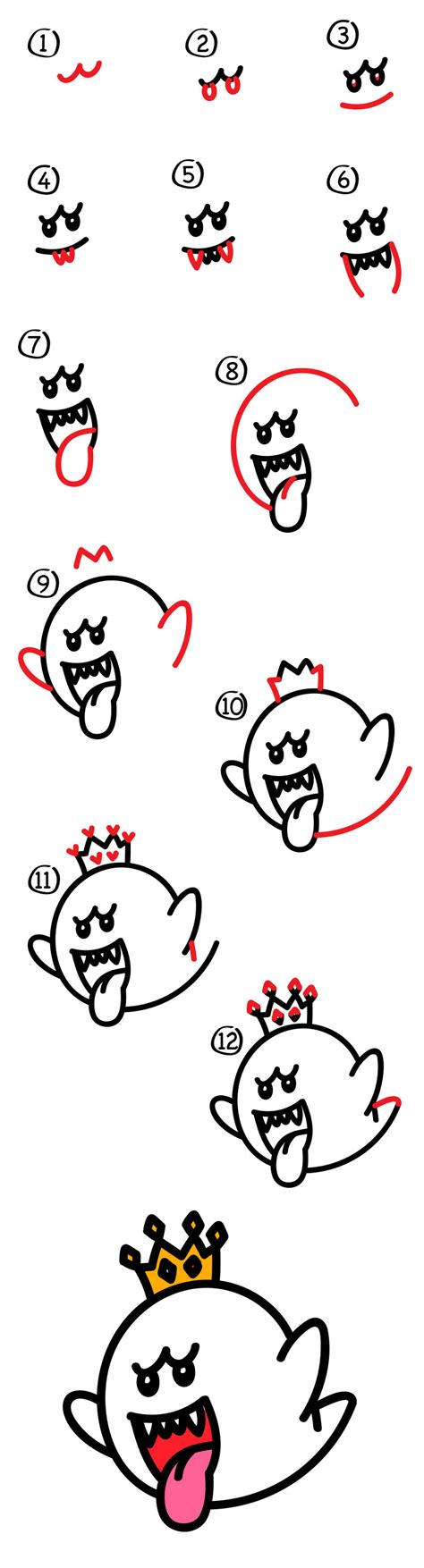 king boo mario|king boo mario drawing.